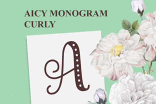 Aicy Monogram Curly: A Bold Display Font for Campaign Creativity