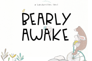 Bearly Awake: A Whimsical Font for Digital Design