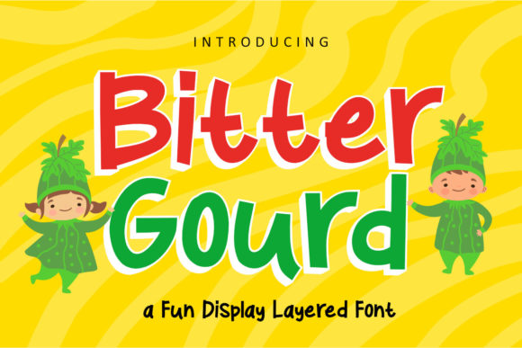 Bitter Gourd Font for Handmade Creations