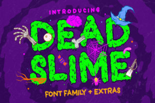 Dead Slime Font for Halloween Campaigns