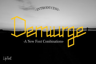 Demiurge: A Modern Display Font for Editorial Projects