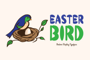 Easter Bird Font for Modern Editorial Design