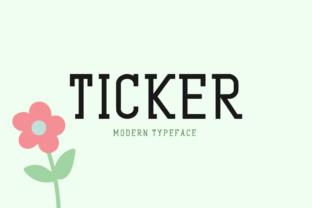 Enhance Your Craft Projects with the Ticker Font