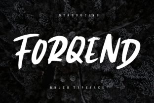 Forqend: A Cool Twist on Classic Display Font