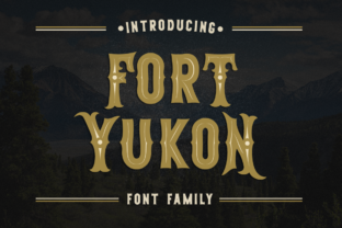 Fort Yukon: A Bold Vintage Font for Editorial Design