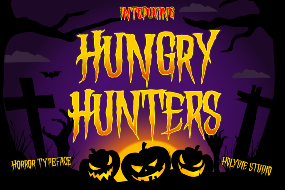 Hungry Hunters Font for Spooky Branding and More