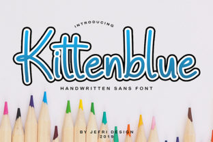 Kittenblue Font for Business Branding