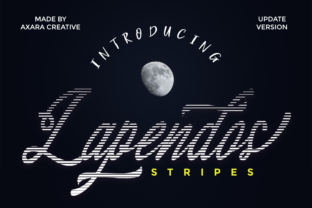 Lapendos Stripes: A Bold Display Font for Editorial Creativity