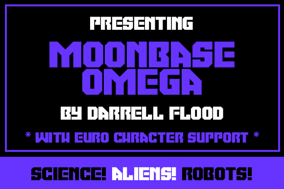 Moonbase Omega Font for Handmade Creations