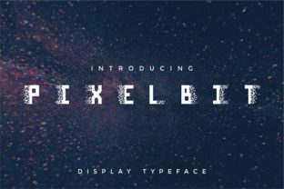 Pixel Bit Typeface for a Futuristic Editorial Design