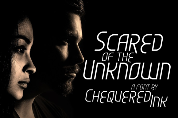 Scared of the Unknown Font for Editorial Design
